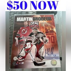 Martin Brodeur New Jersey Devils Signed Autograph 8x10 Hockey Photo With COA